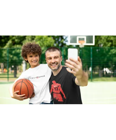 Koszulka męska koszykarska z postacią Michael J. T-shirt męski