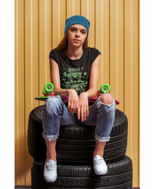 Koszulka dziecięca z Creeperem Minecraft Boom Let's Build prezent gracza