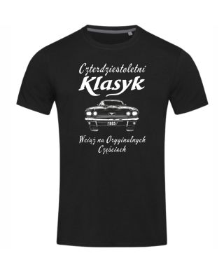 Koszulka męska na 40 urodziny Klasyk 1985 Wciąż na Oryginalnych Częściach