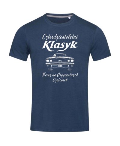 Koszulka męska na 40 urodziny Klasyk 1985 Wciąż na Oryginalnych Częściach