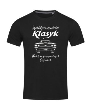 Koszulka męska na 60 urodziny Klasyk 1965 Wciąż na Oryginalnych Częściach