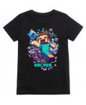 Koszulka dziecięca Minecraft Steve z diamentem prezent gra Wpisz Imię