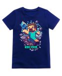 Koszulka dziecięca Minecraft Steve z diamentem prezent gra Wpisz Imię