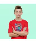Koszulka dziecięca Minecraft Steve z diamentem prezent gra Wpisz Imię