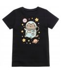 Koszulka dziecięca Pusheen astronauta kosmos gwiazdki pastelowa kotek