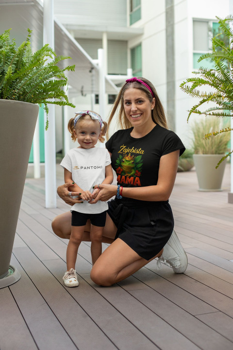 Koszulka damska Żajebista Mama żaba z koroną prezent na Dzień Matki — zdjęcie 4