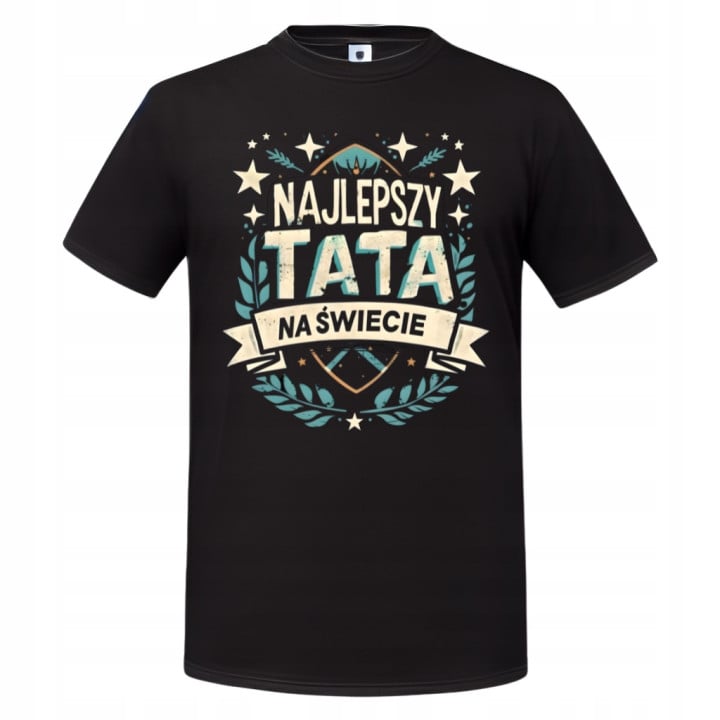 Koszulka męska Najlepszy Tata na Świecie prezent dla taty ojca T-shirt