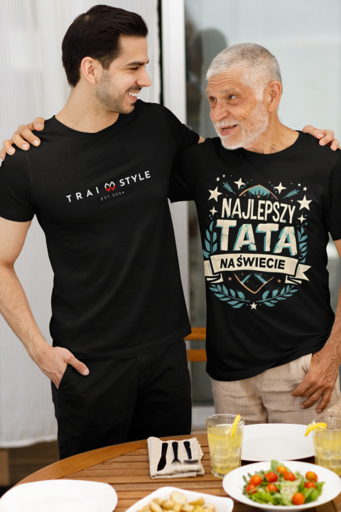Koszulka męska Najlepszy Tata na Świecie prezent dla taty ojca T-shirt — zdjęcie 5