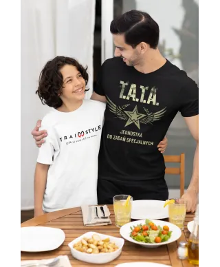 Koszulka męska TATA Jednostka do Zadań Specjalnych prezent dla Taty T-shirt