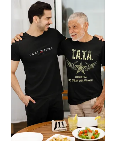 Koszulka męska TATA Jednostka do Zadań Specjalnych prezent dla Taty T-shirt