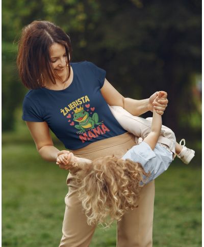 Koszulka damska Żajebista Mama Śmieszny prezent na Dzień Matki Mamy