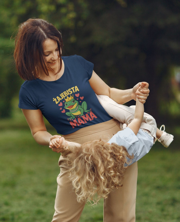 Koszulka damska Żajebista Mama Śmieszny prezent na Dzień Matki Mamy — zdjęcie 5