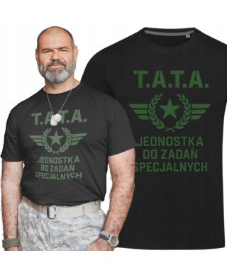 Koszulka męska T.A.T.A. Jednostka do zadań specjalnych na Dzień Ojca Taty
