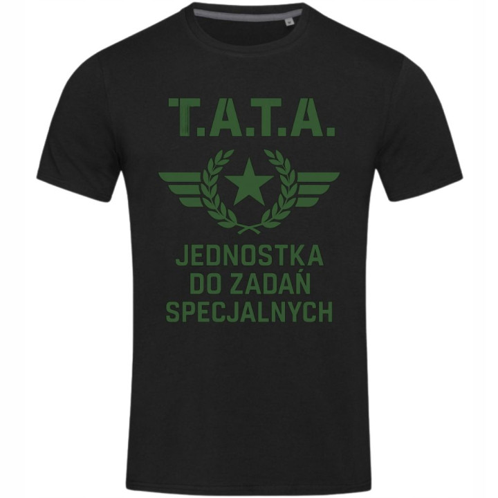 Koszulka męska T.A.T.A. Jednostka do zadań specjalnych na Dzień Ojca Taty — zdjęcie 2