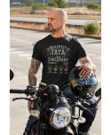 Koszulka męska Tata Fan Moto jest Zaklepany na Dzień Ojca Taty z Imionami