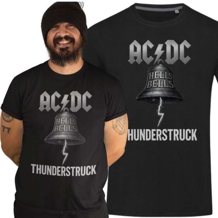 Koszulka męska AC/DC THUNDERSTRUCK na Koncert Warszawa PGE 2025 POWER UP
