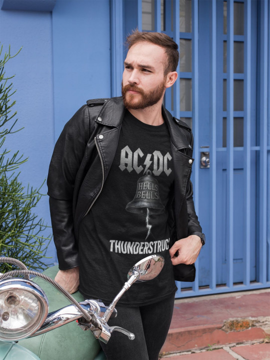 Koszulka męska AC/DC THUNDERSTRUCK na Koncert Warszawa PGE 2025 POWER UP — zdjęcie 2