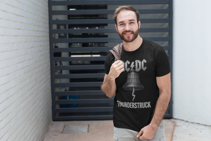 Koszulka męska AC/DC THUNDERSTRUCK na Koncert Warszawa PGE 2025 POWER UP — zdjęcie 4