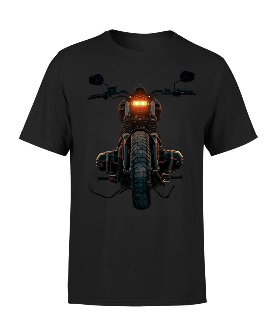 Koszulka męska dla motocyklisty Motocykl Vintage T-shirt męski (Rozmiar: XL - Kolor: Czarny)